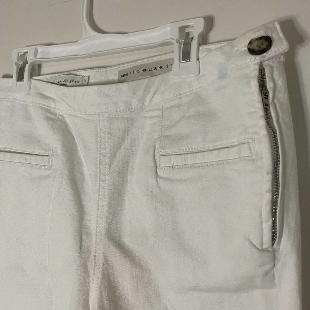 Pilcro and the Letterpress High rise denim white leggings size 28